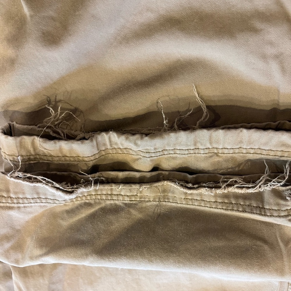 Vintage Y2K Abercrombie & Fitch Low Rise Cargo Paratrooper Parachute Pants Sz L - Picture 7 of 7
